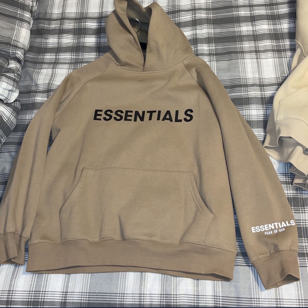 Brown essentials hoodie